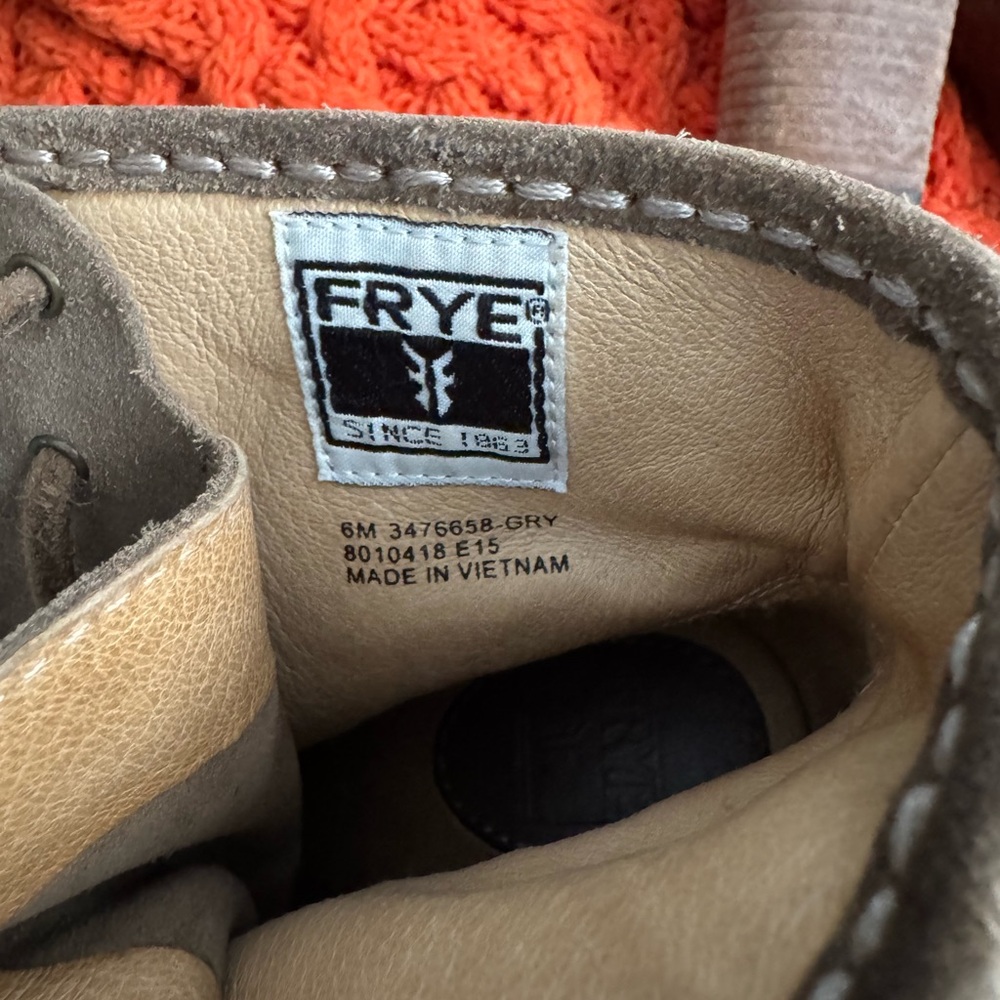 Frye Olive Fringed Heeled Boots - Picture 3 of 5